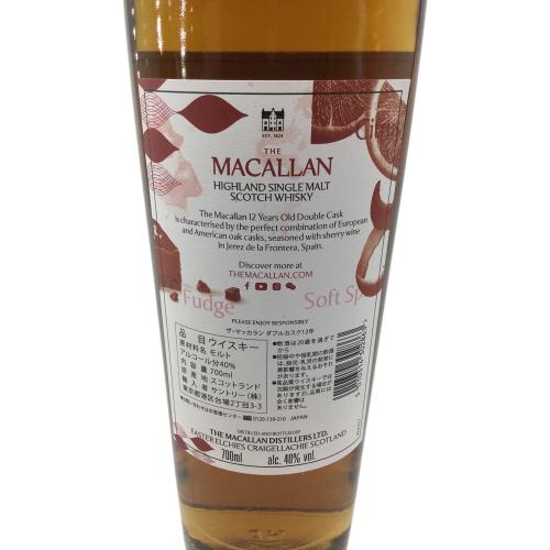 マッカラン (MACALLAN) ダブルカスク スコッチウイスキー 12年 700ml