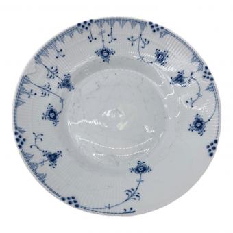 ROYAL COPENHAGEN (ロイヤル・コペンハーゲン) ディーププレート ■ヨゴレ有 ブルーフルーテッド・ハーフレース