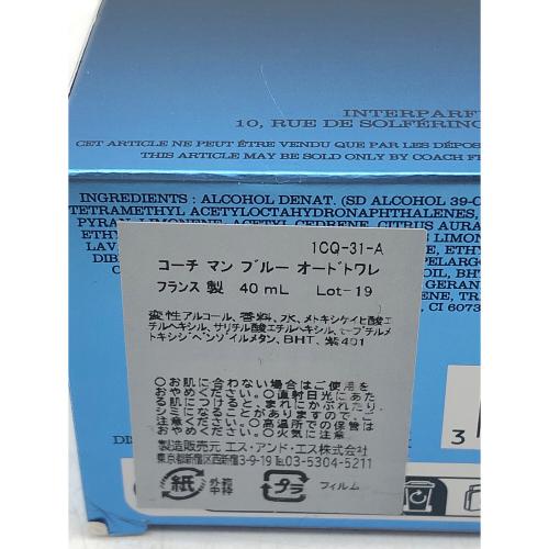 COACH (コーチ) オードトワレ 40ml 残量80%-99% コーチマンブルー