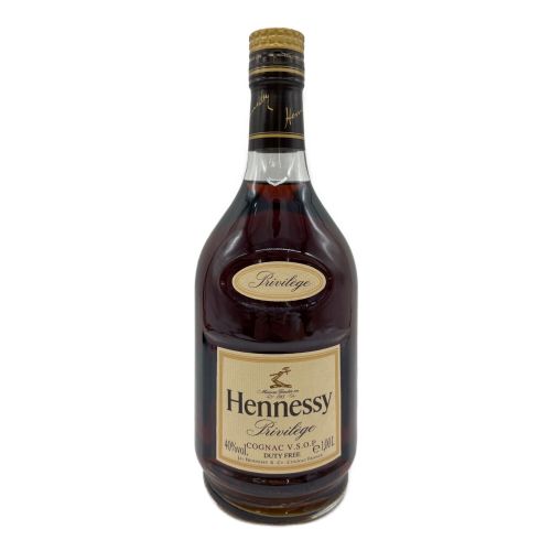 ヘネシー (Hennessy) コニャック 金キャップ 1000ml 箱付 vsop 未開封