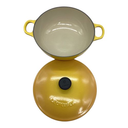 LE CREUSET (ルクルーゼ) ココットロンド イエロー 18cm