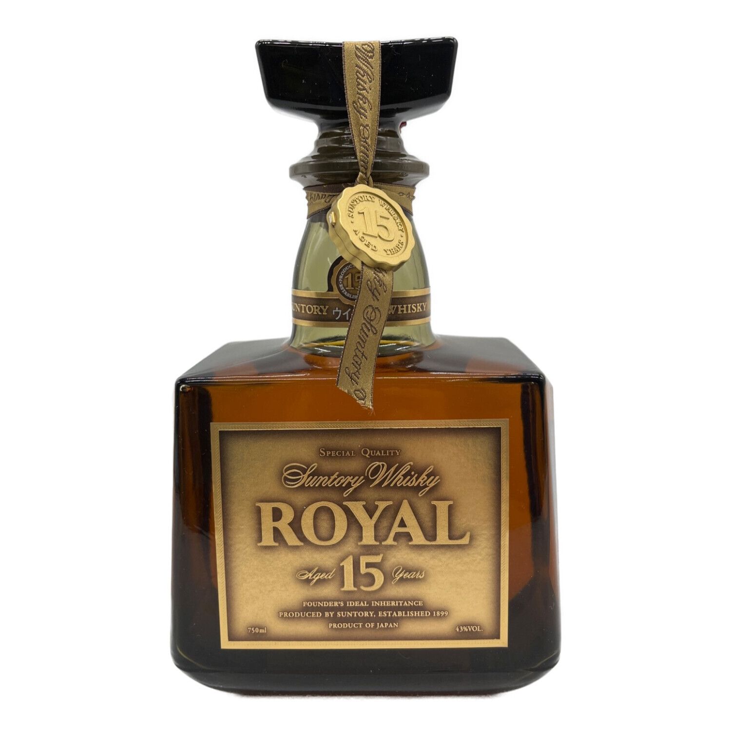 ローヤル15年ゴールドラベル（箱付き） - ウイスキー