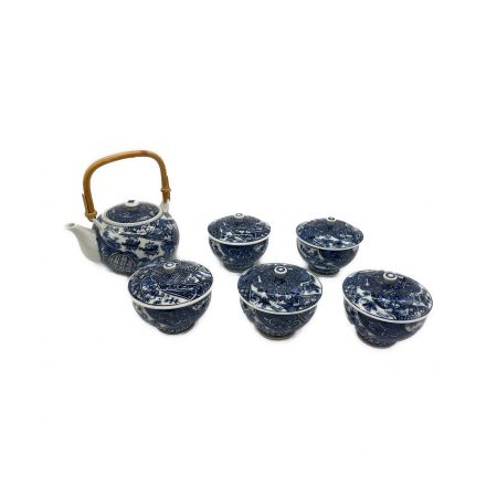 三川内焼 (ミカワチヤキ) 茶器揃え 平戸松山窯 急須1・湯呑み5セット