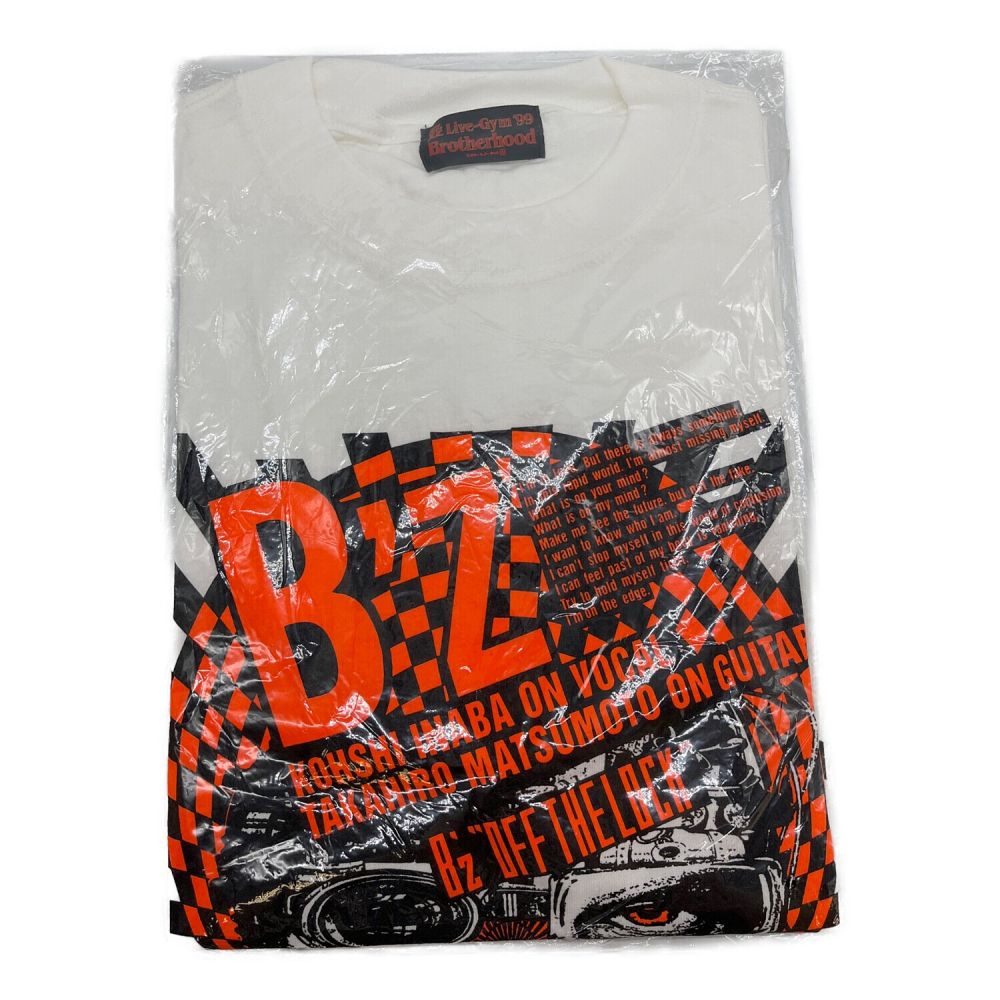 B'z (ビーズ) 半袖Tシャツ メンズ ホワイト Live-Gym'99