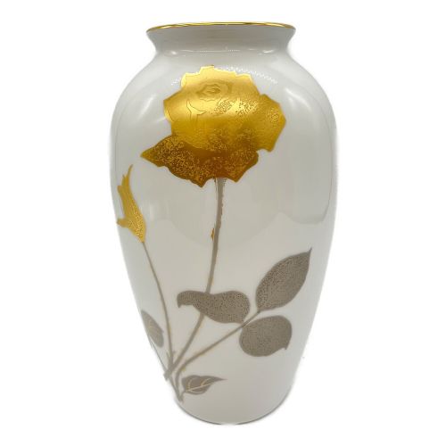 最低価格セール 大倉陶園花瓶 金色の薔薇 花瓶 - LITTLEHEROESDENTISTRY