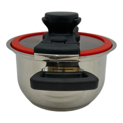 MEYER (マイヤー) 両手鍋 18cm 2.5L レッド KAT-2.5RD クイッカークッキング