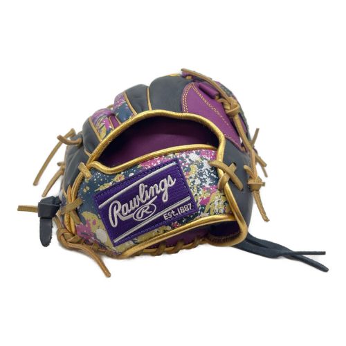 RAWLINGS (ローリングス) 軟式グローブ ブラック×パープル HOH BLIZZARD&Wizard オールラウンド用 GR3HON54MG