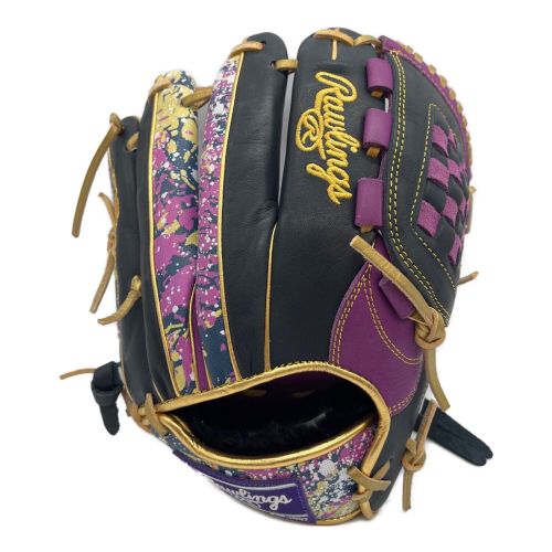 RAWLINGS (ローリングス) 軟式グローブ ブラック×パープル HOH BLIZZARD&Wizard オールラウンド用 GR3HON54MG