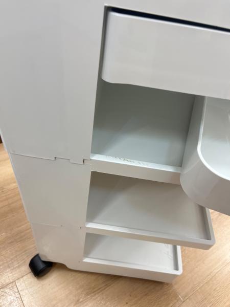 B-LINE (ビーライン) ワゴン ホワイト 278 3段3トレイ ボビーワゴン