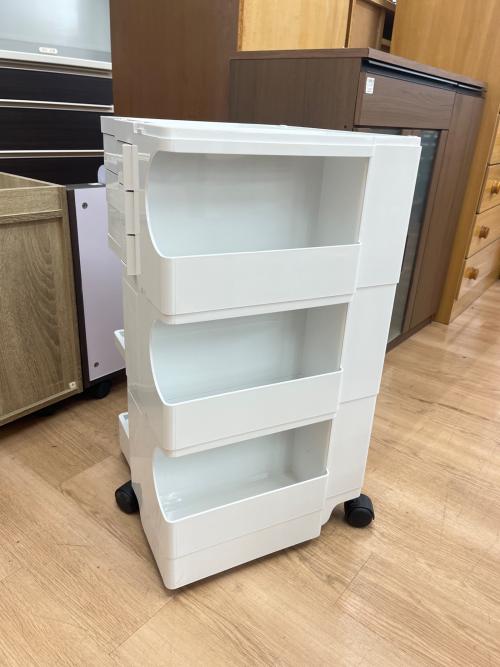 B-LINE (ビーライン) ワゴン ホワイト 278 3段3トレイ ボビーワゴン