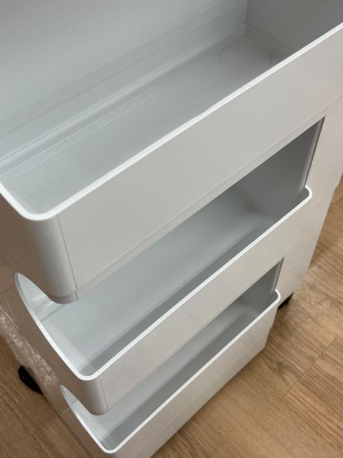 B-LINE (ビーライン) ワゴン ホワイト 278 3段3トレイ ボビーワゴン