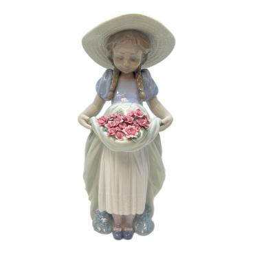 LLADRO リヤドロ フラワーバスケット LLADRO (リヤドロ) 置物 花のバスケット 欠け有｜トレファクONLINE