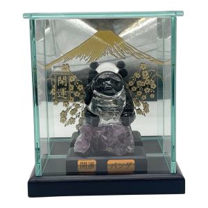 甲州水晶（山梨） パンダ オブジェ置物