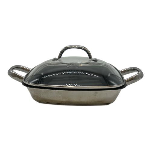 MEYER (マイヤー) スクエアグリルパン 24cm ガラス蓋