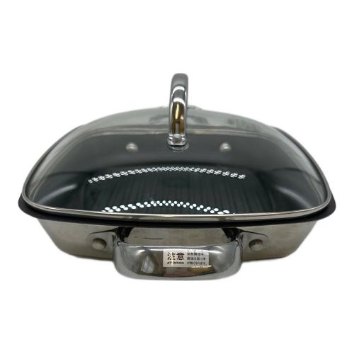 MEYER (マイヤー) スクエアグリルパン 24cm ガラス蓋