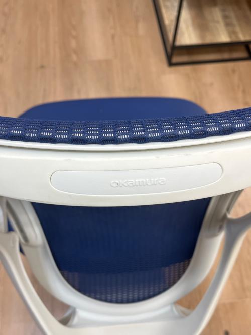 オカムラ ワークチェアー ブルー Sylphy