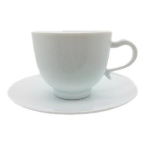 白磁笹彫文 (ハクジササチョウモン) 珈琲碗 井上萬二