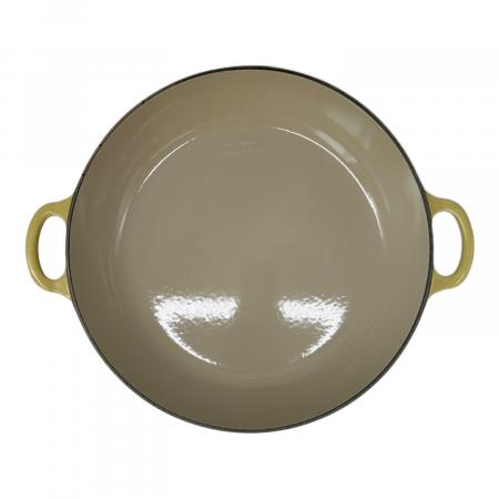 LE CREUSET (ルクルーゼ) 両手鍋 30cm イエロー ビュッフェ
