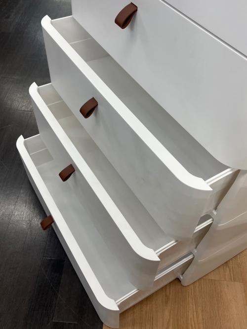 kurasunoKatachi プラチェスト ホワイト 5段