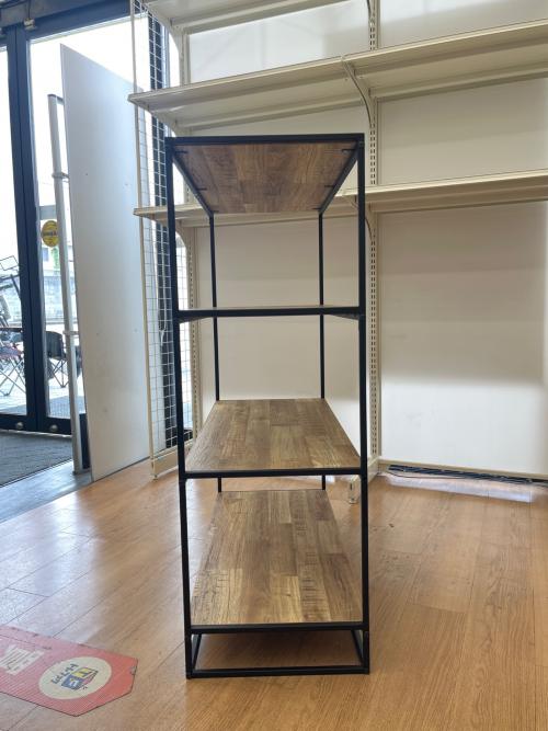 ベガコーポレーション オープンラック ナチュラル×ブラック カーセロ90 4段