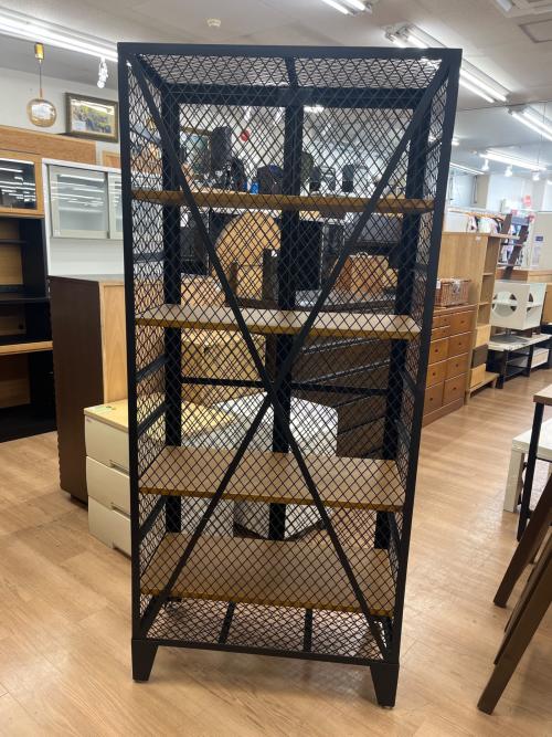 Knot antiques (ノットアンティークス) キャビネット ブラウン×ブラック 135 2枚扉 カーゴ