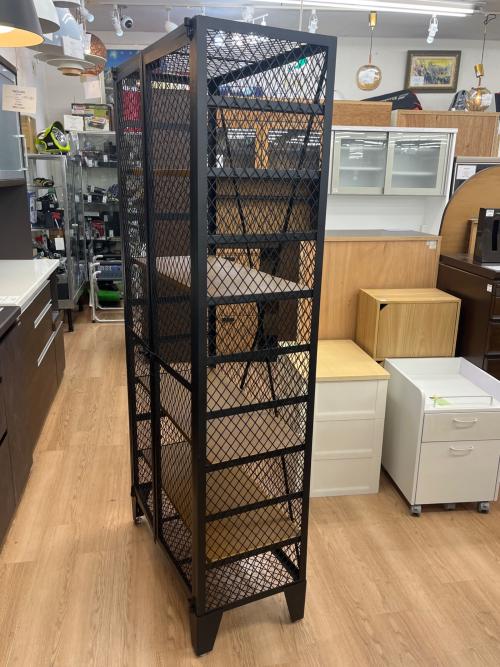 Knot antiques (ノットアンティークス) キャビネット ブラウン×ブラック 135 2枚扉 カーゴ