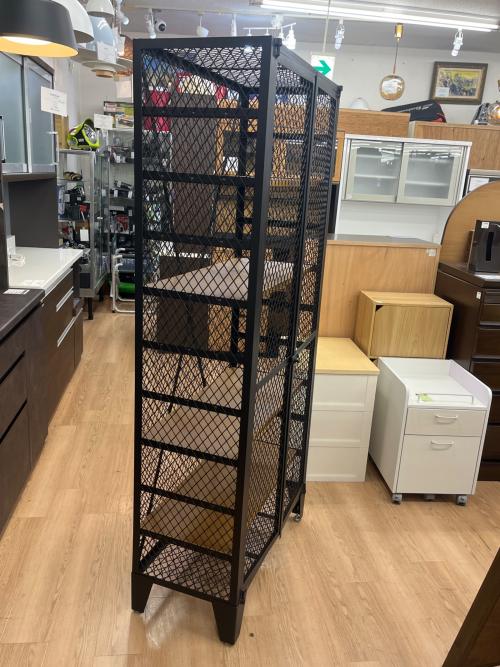 Knot antiques (ノットアンティークス) キャビネット ブラウン×ブラック 135 2枚扉 カーゴ