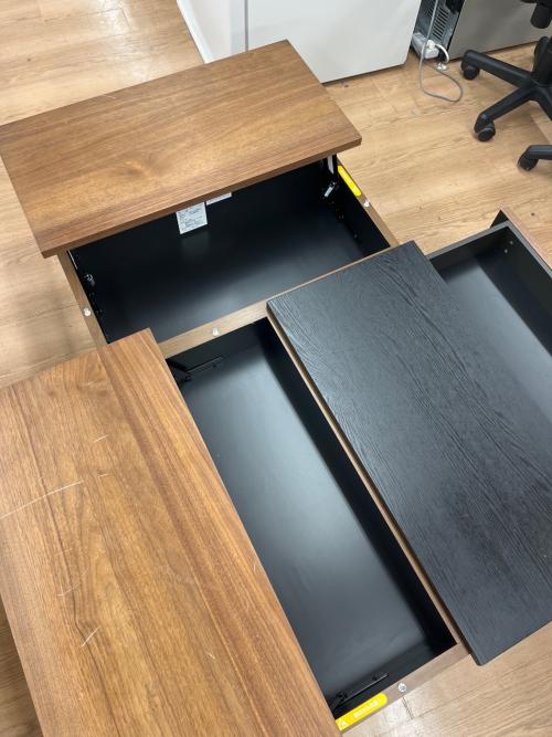 モリタインテリア センターテーブル ブラウン×ブラック L-DUE リビング