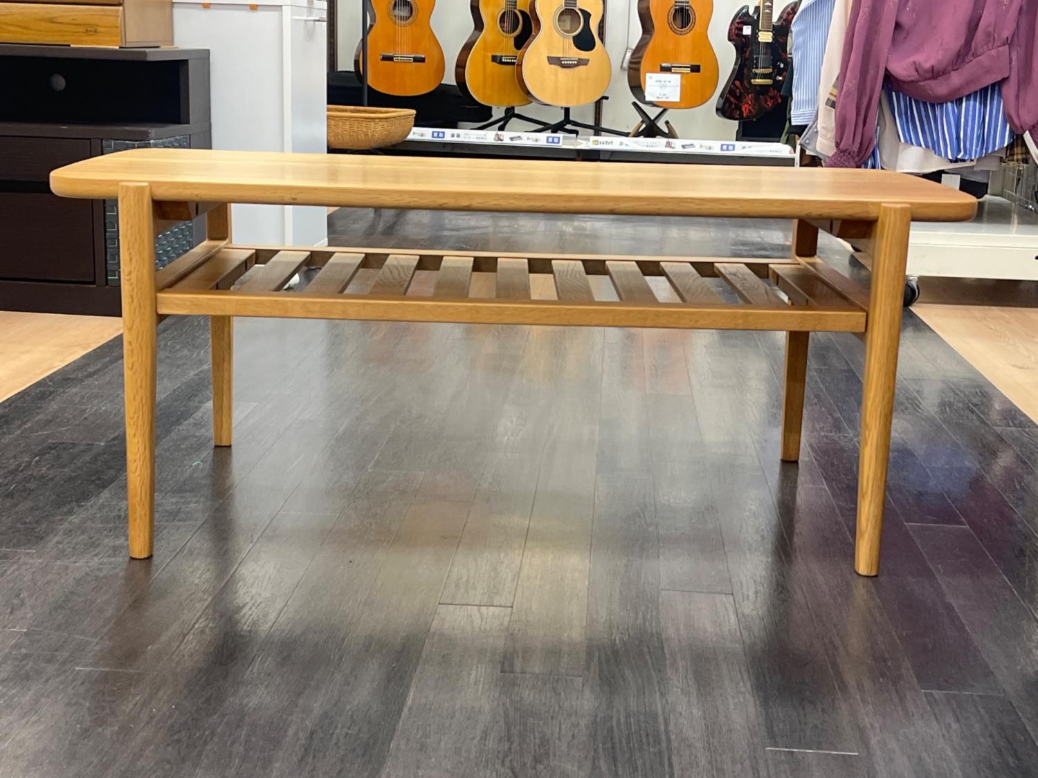 KEYUCAカンビーローテーブル展示使用品/天然木/ラタン/北欧