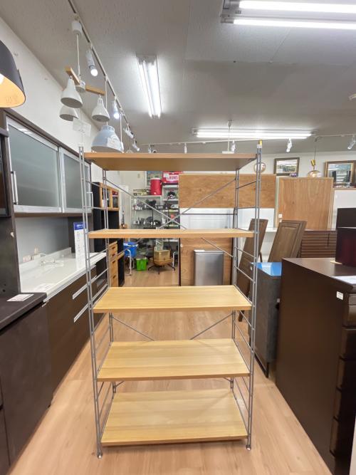 無印良品 (ムジルシリョウヒン) ステンレスユニットシェルフ ナチュラル 131 4段