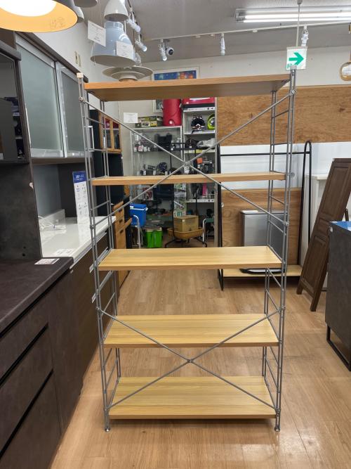 無印良品 (ムジルシリョウヒン) ステンレスユニットシェルフ ナチュラル 131 4段