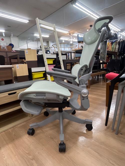 HINOMI エルゴノミクスオフィスチェア ライトグリーン H1 PRO