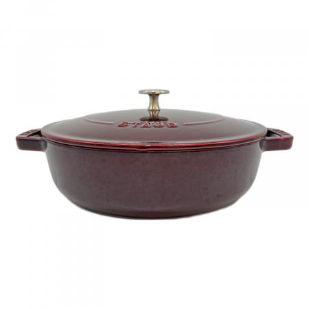 STAUB 24センチ　両手鍋　 ワインレッド STAUB 24センチ 両手鍋 ワインレッド 【公式通販】