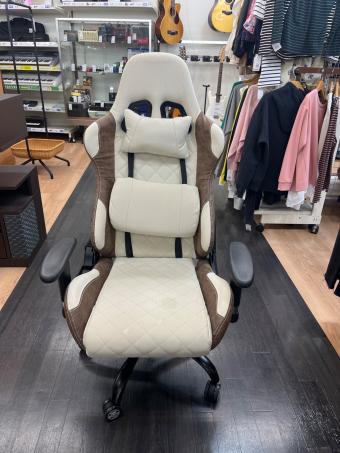 ヤマソロ ゲーミングチェア ベージュ×ブラウン