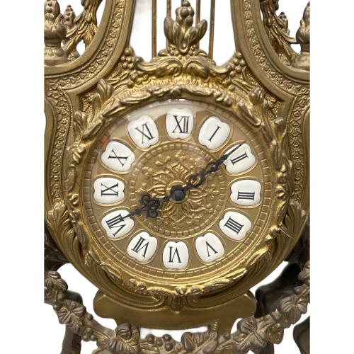 Lancini 置時計＆キャンドルスタンド 大理石 イタリア製