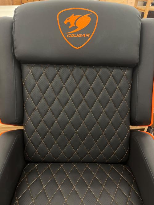 Cougar (クーガ) ゲーミングソファ ブラック×オレンジ 93 合皮 RANGER