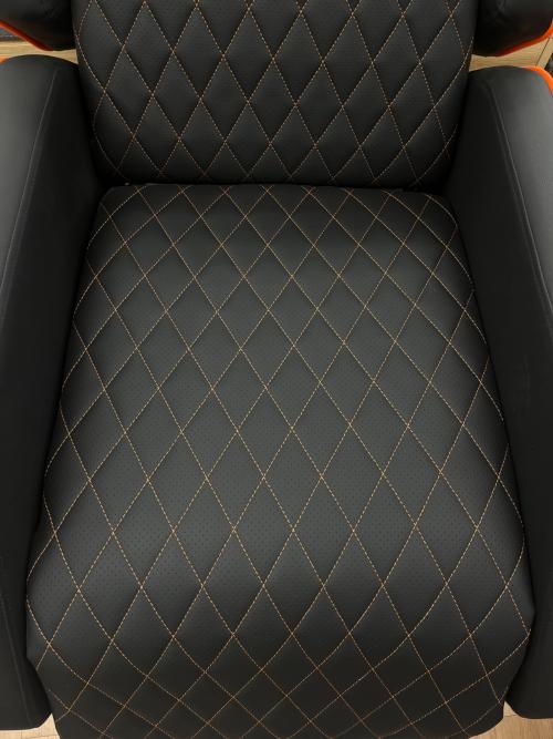 Cougar (クーガ) ゲーミングソファ ブラック×オレンジ 93 合皮 RANGER