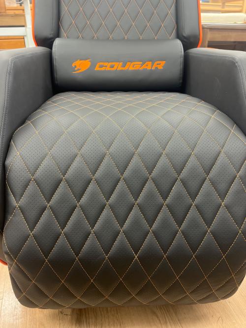 Cougar (クーガ) ゲーミングソファ ブラック×オレンジ 93 合皮 RANGER