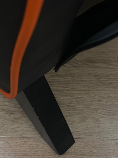 Cougar (クーガ) ゲーミングソファ ブラック×オレンジ 93 合皮 RANGER