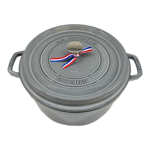 Staub (ストウブ) ピコ ココット ラウンド 26cm スチーマーセット ベタツキ有 1004358/40510-605-0