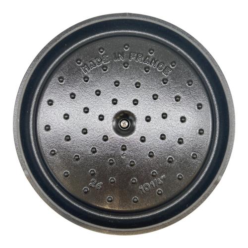 Staub (ストウブ) ピコ ココット ラウンド 26cm スチーマーセット ベタツキ有 1004358/40510-605-0