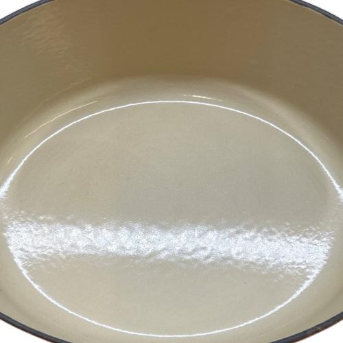 LE CREUSET (ルクルーゼ) 両手鍋 25CM オレンジ ココット・オーバル