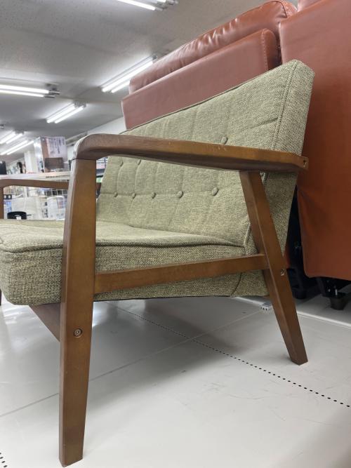 東谷 (アズマヤ) 2人掛けソファー グリーン×ブラウン