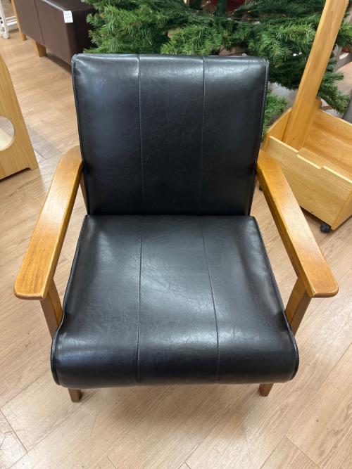 1人掛けソファー ブラック