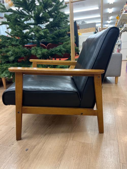 1人掛けソファー ブラック