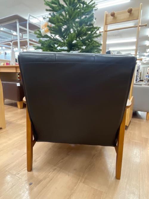 1人掛けソファー ブラック