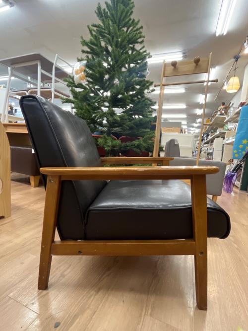 1人掛けソファー ブラック