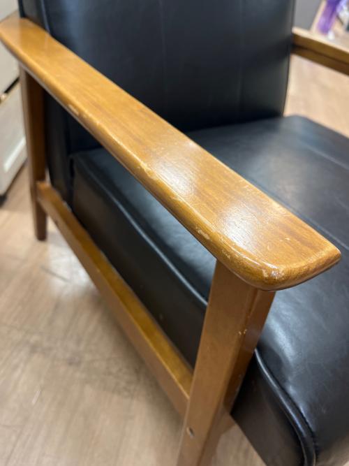 1人掛けソファー ブラック