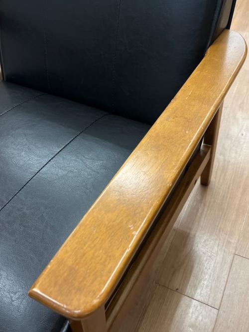 1人掛けソファー ブラック