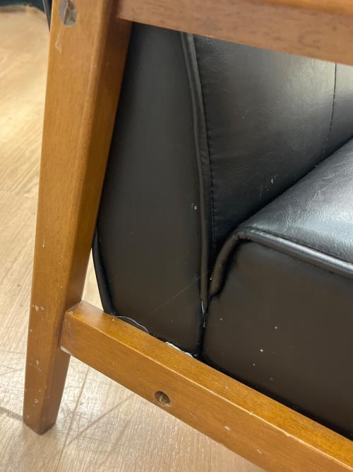 1人掛けソファー ブラック